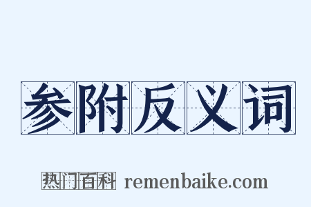 参附反义词是什么意思的图片